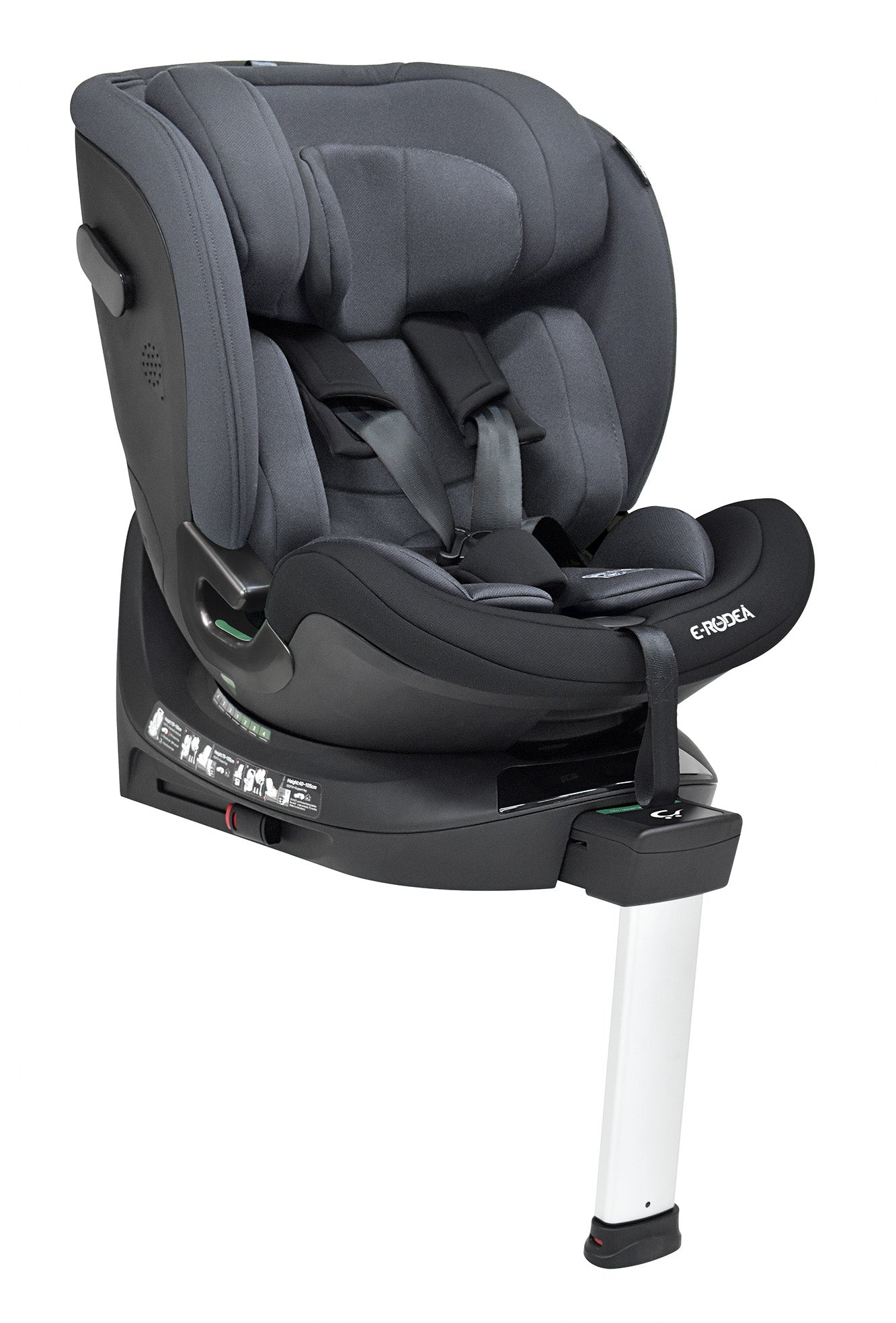 Bebecar E-Rodea Spin Car Seat 40cm-150cm - Grey Bebecar