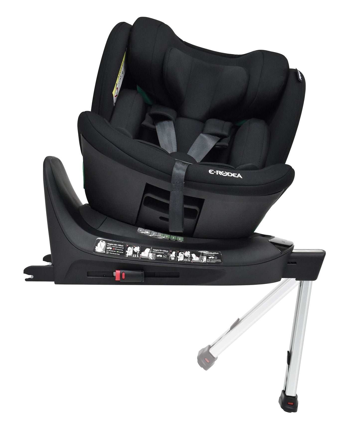 Bebecar E-Rodea Spin Car Seat 40cm-150cm  -Black