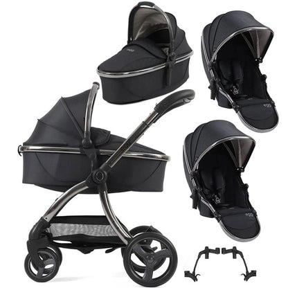 Egg3 Carbonite Luxury Twin Bundle with Shell 360 i-Size Car Seats & 360 ISOFIX Bases