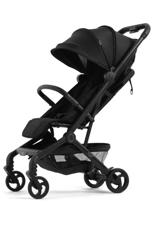 Black egg sky stroller foldable lightweight cabin-approved baby pushchair with adjustable sun canopy and storage basket
