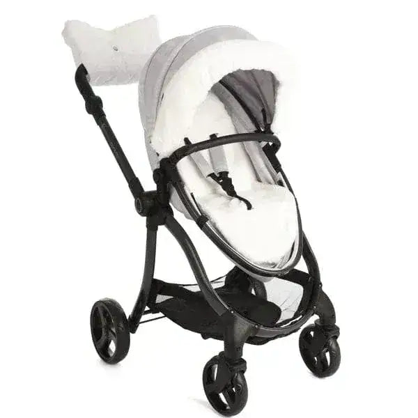 Egg Dolls Pram New 2025 Colour - Houndstooth Silver Roma