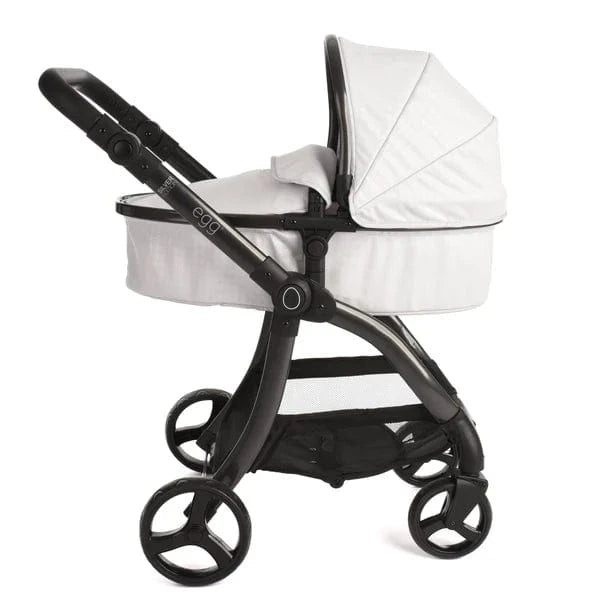 Egg Dolls Pram New 2025 Colour - Houndstooth Silver Roma