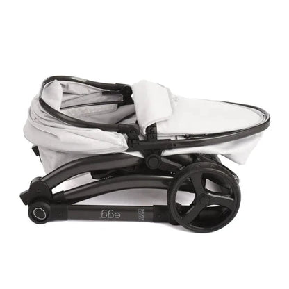 Egg Dolls Pram New 2025 Colour - Houndstooth Silver Roma