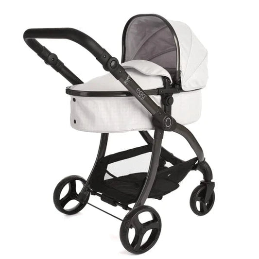 Egg Dolls Pram New 2025 Colour - Houndstooth Silver Roma