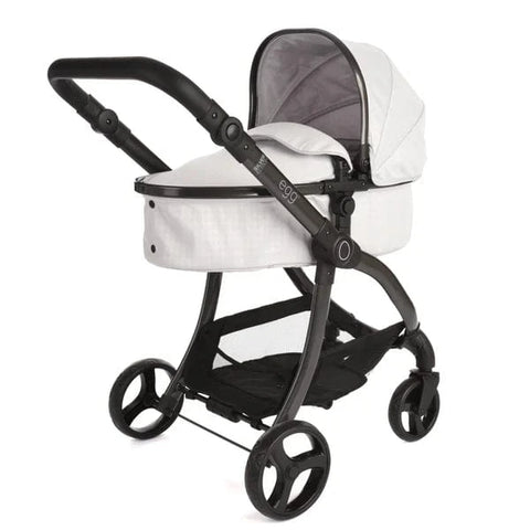 Egg Dolls Pram New 2025 Colour - Houndstooth Silver