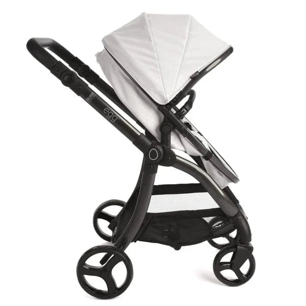 Egg Dolls Pram New 2025 Colour - Houndstooth Silver Roma