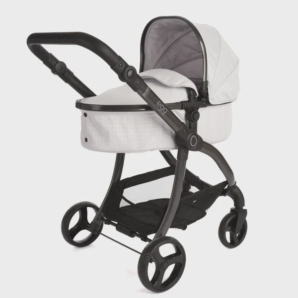 Egg Dolls Pram New 2025 Colour - Houndstooth Silver Roma