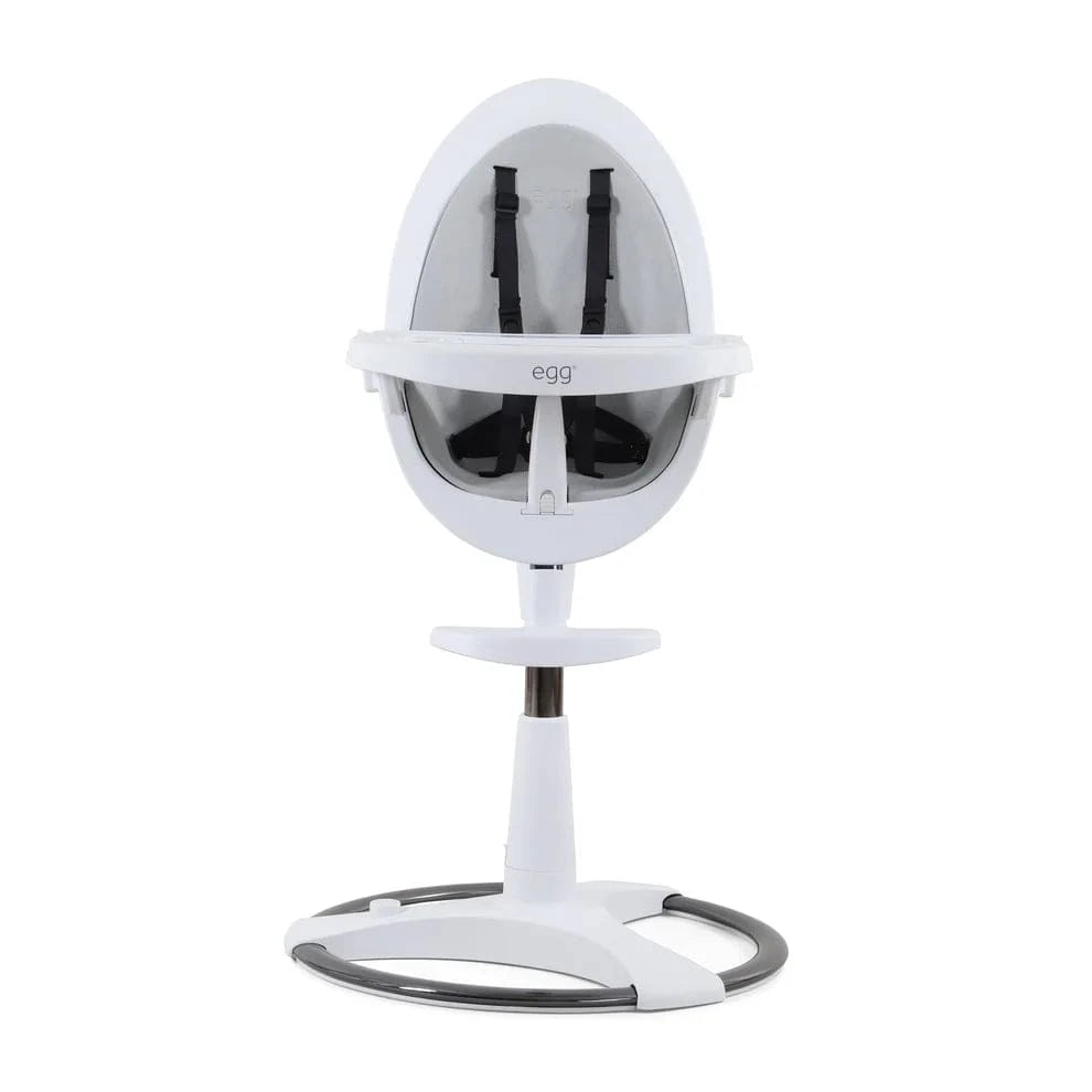 egg® Highchair – Premium 360° Rotating Baby Highchair - White Egg