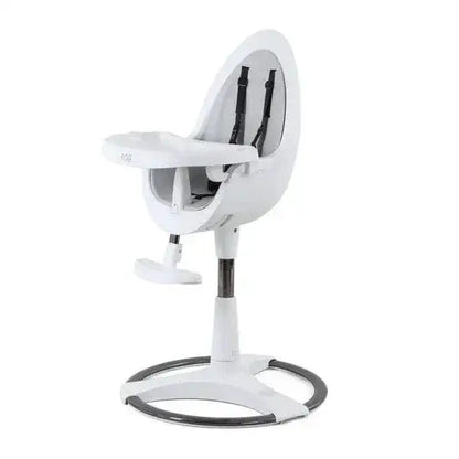 egg® Highchair – Premium 360° Rotating Baby Highchair - White Egg