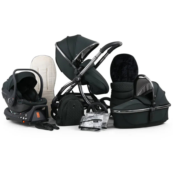Egg3® Black Olive Luxury Stroller Bundle - 8 Piece Bundle Egg