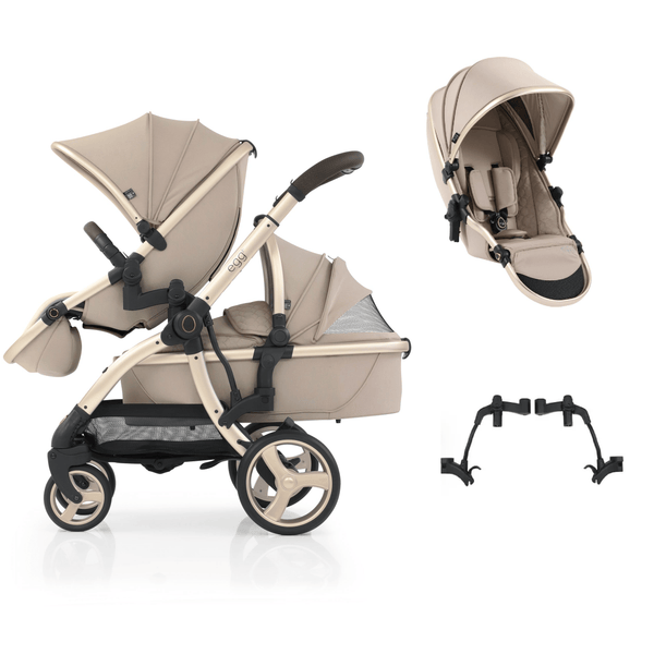 Egg3® Double Feather Luxury Stroller Bundle - 8 Piece Bundle Egg