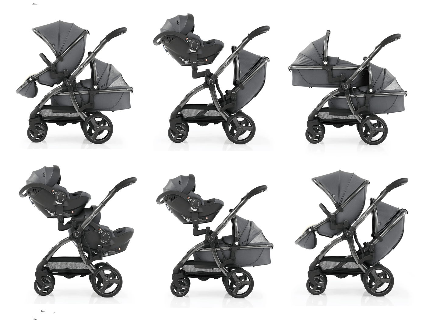 Egg3® Egg 3 Double Feather Luxury Stroller Bundle - 8 Piece Bundle  Egg   