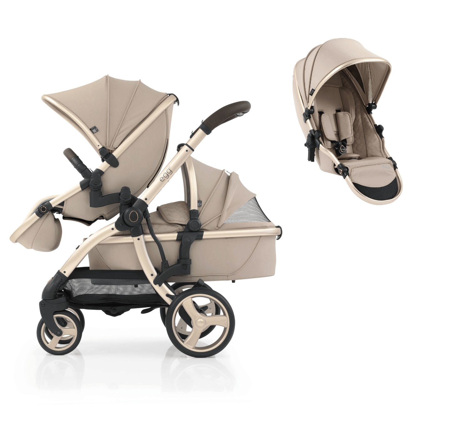 Egg3® Egg 3 Double Feather Luxury Stroller Bundle - 8 Piece Bundle  Egg   