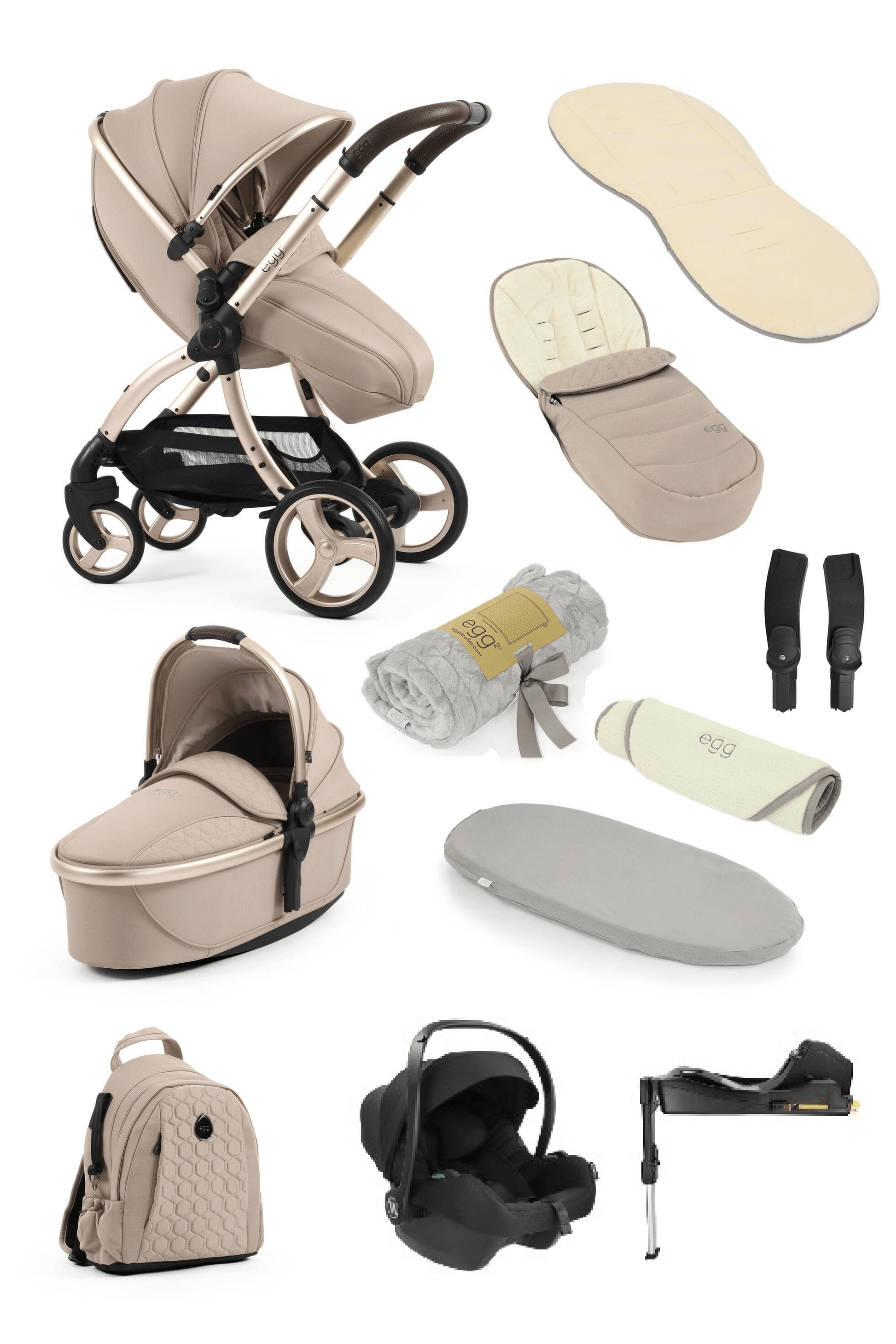 Egg3® Egg 3 Feather Stroller 3 in 1 Avionaut Bundle  Egg   