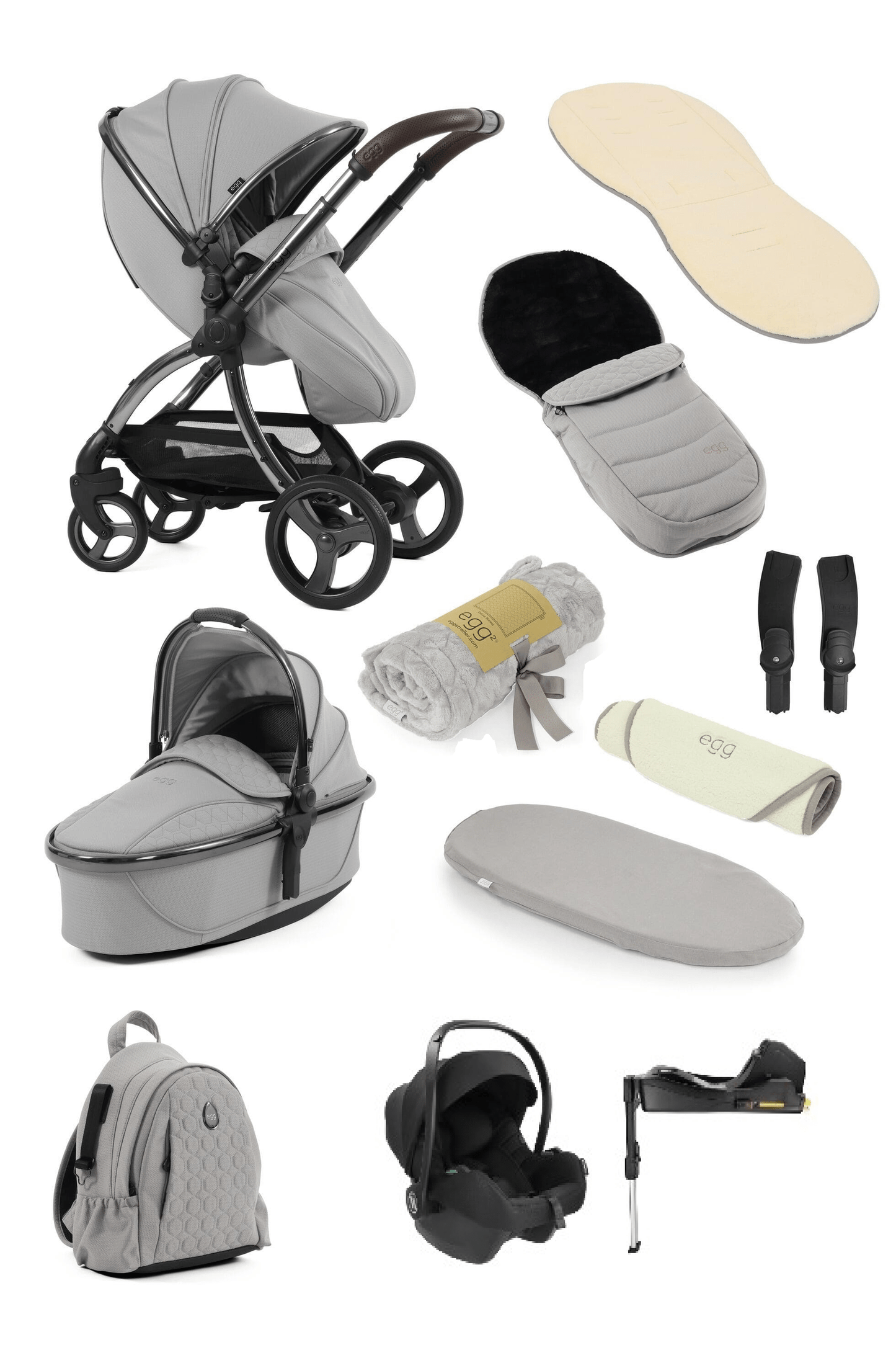 Egg3® Egg 3 Glacier Stroller 3 in 1 Avionaut Bundle  Egg   