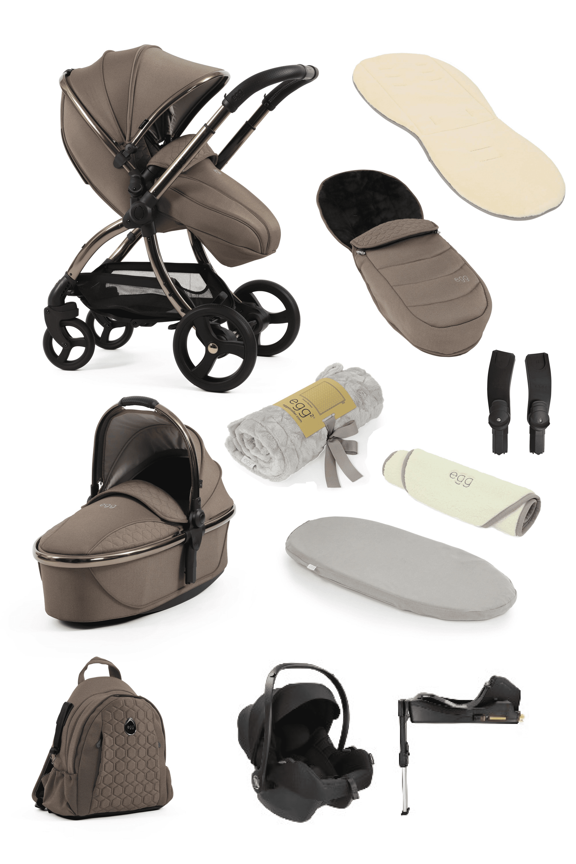 Egg3® Egg 3 Mink Stroller 3 in 1 Avionaut Bundle  Egg   