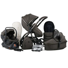 Egg3® Chocolate Velvet Luxury Stroller Bundle - 8 Piece Bundle
