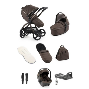 Egg3® Chocolate Velvet Luxury Stroller Bundle - 8 Piece Bundle Egg