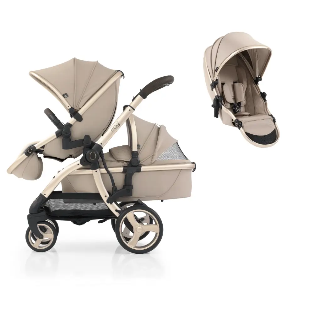 Egg3® Double Feather Luxury Stroller Bundle - 8 Piece Bundle Egg