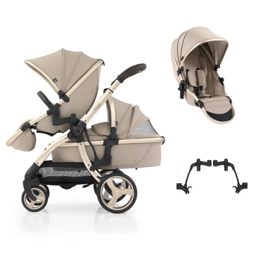 Egg3® Double Feather Luxury Stroller Bundle - 8 Piece Bundle Egg