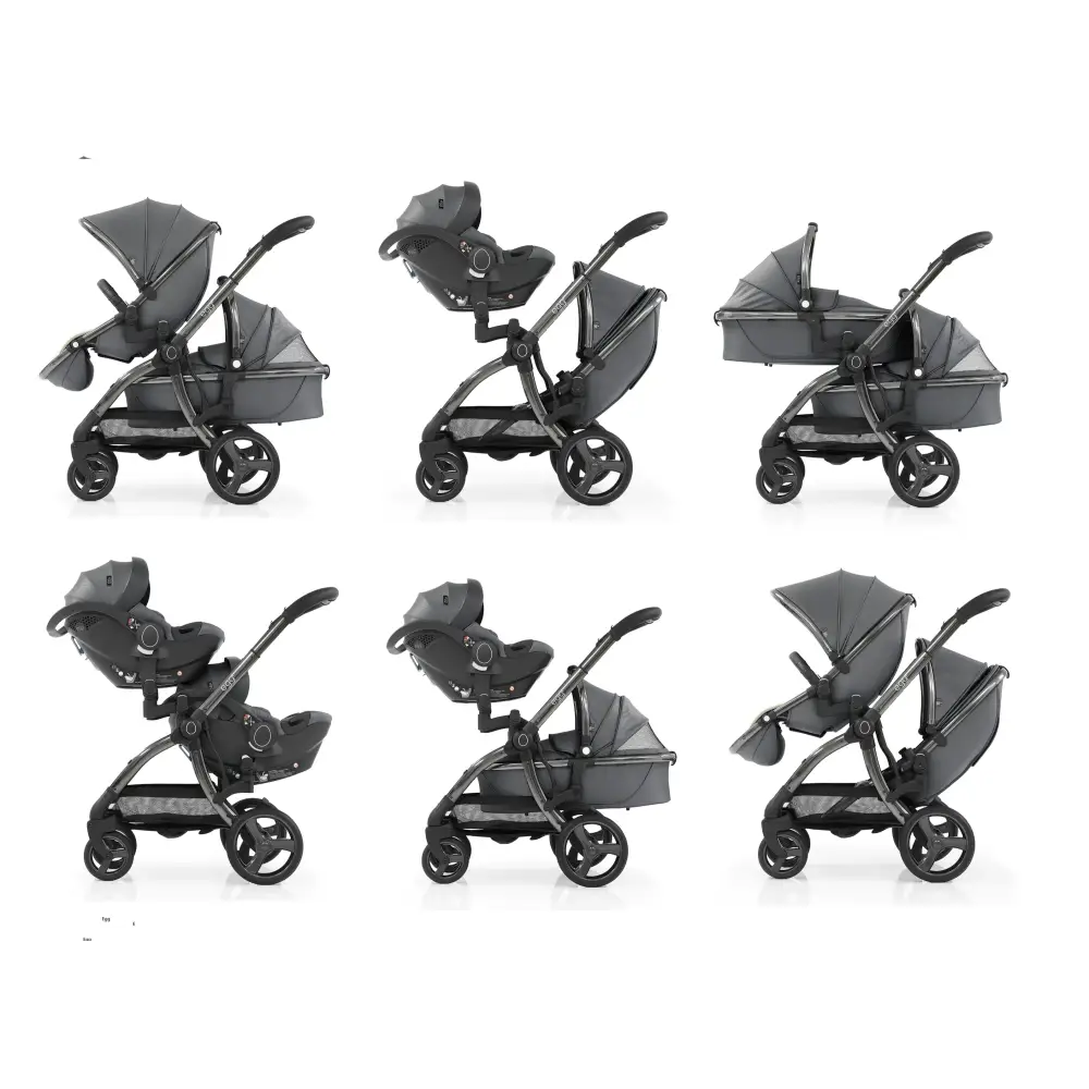 Egg3® Double Feather Luxury Stroller Bundle - 8 Piece Bundle Egg