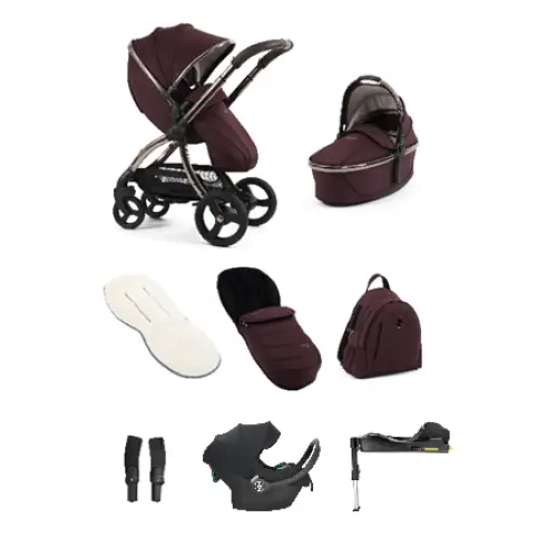 Egg3® Egg 3 Mulberry Stroller 3 in 1 Avionaut Bundle Egg