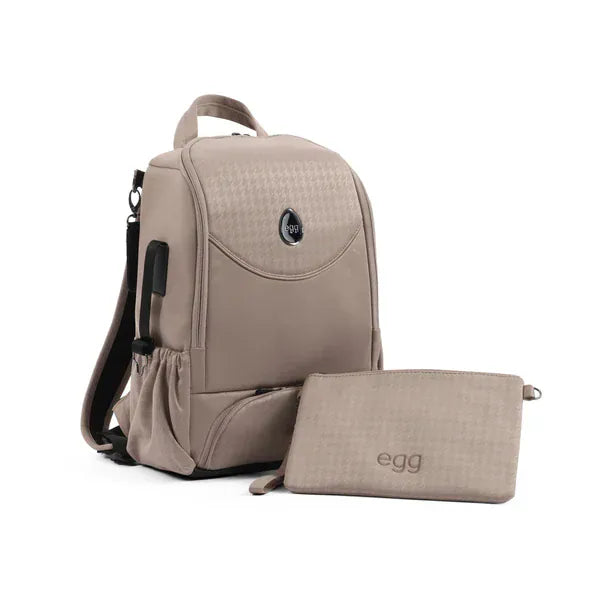 Egg3® Houndstooth Almond Special Edition Luxury Stroller Bundle - 8 Piece Bundle Egg