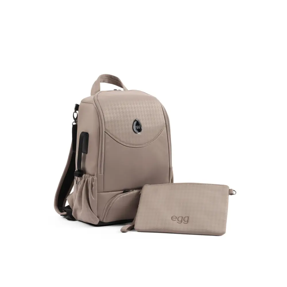 Egg3® Houndstooth Almond Special Edition Luxury Snuggle Stroller Bundle Egg