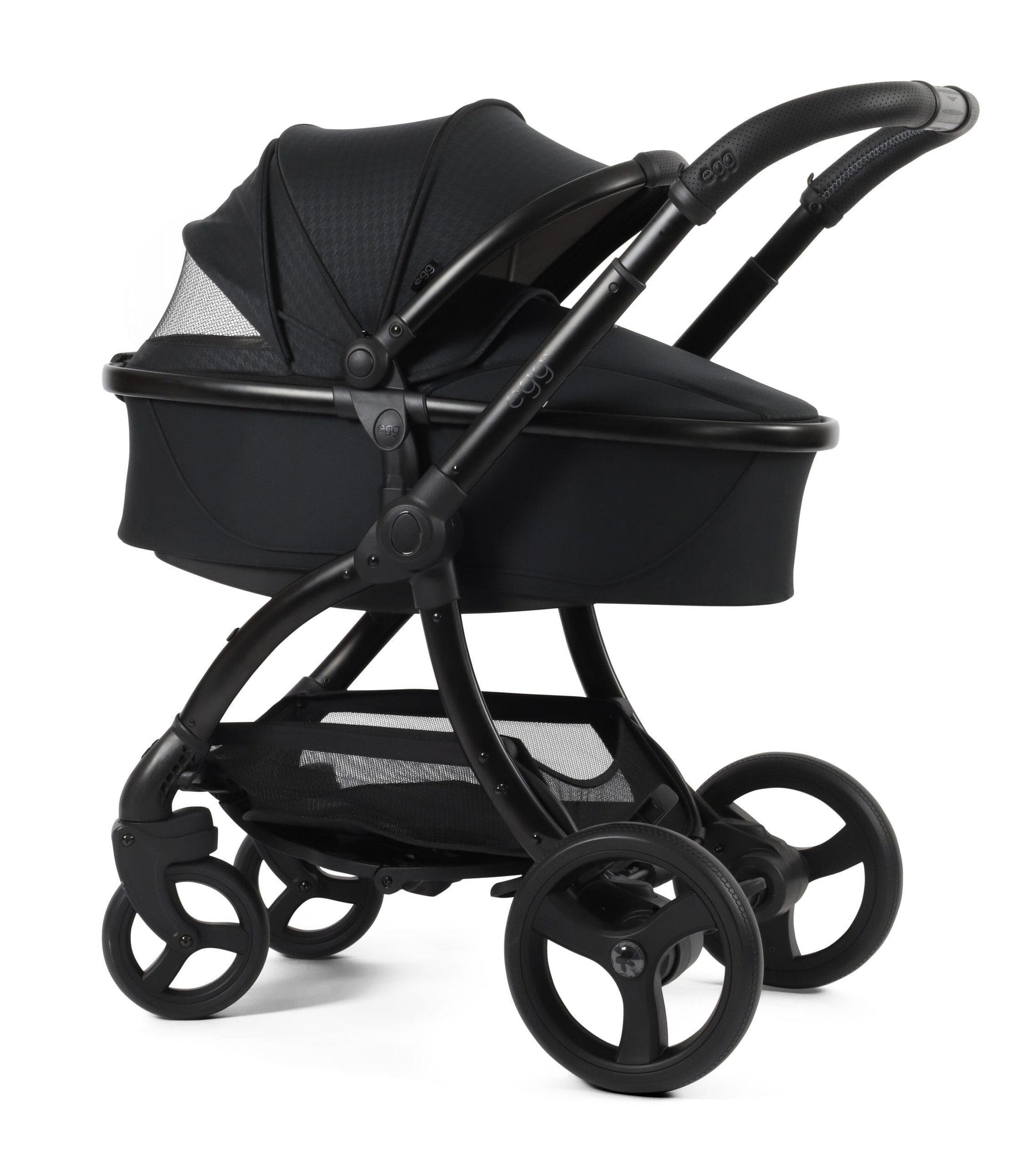 Egg3® Houndstooth Black Special Edition Luxury Stroller Bundle - 8 Piece Bundle Egg