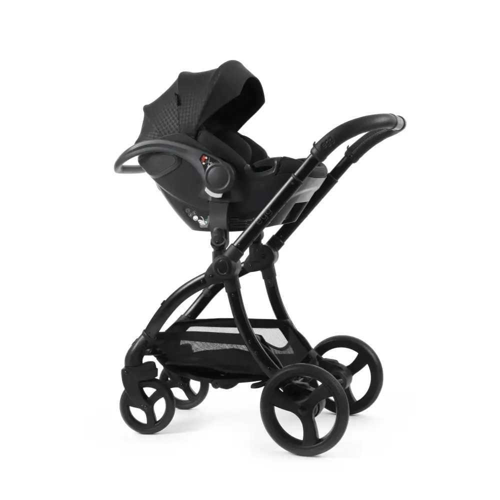 Egg3® Houndstooth Black Special Edition Luxury Stroller Bundle - 8 Piece Bundle Egg
