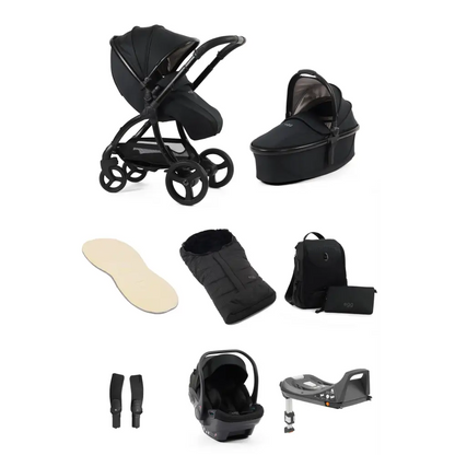 Egg3® Houndstooth Black Special Edition Luxury Stroller Bundle - 8 Piece Bundle Egg