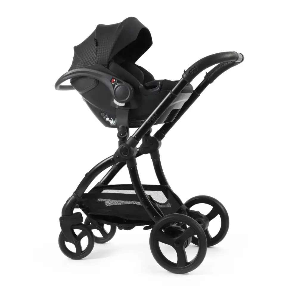 Egg3® Houndstooth Black Special Edition Luxury Stroller Bundle - 8 Piece Bundle Egg