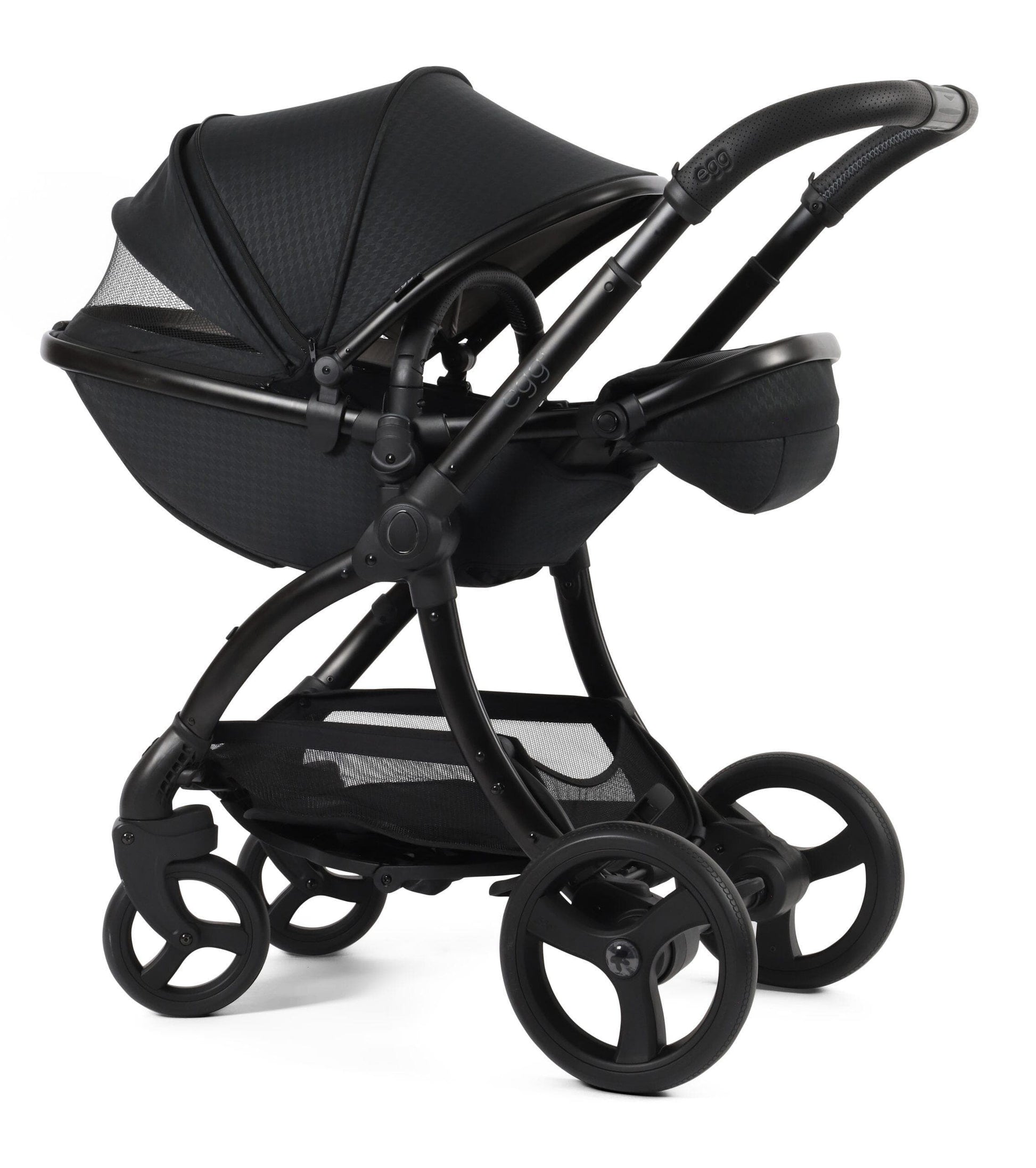 Egg3® Houndstooth Black Special Edition Luxury Stroller Bundle - 8 Piece Bundle Egg