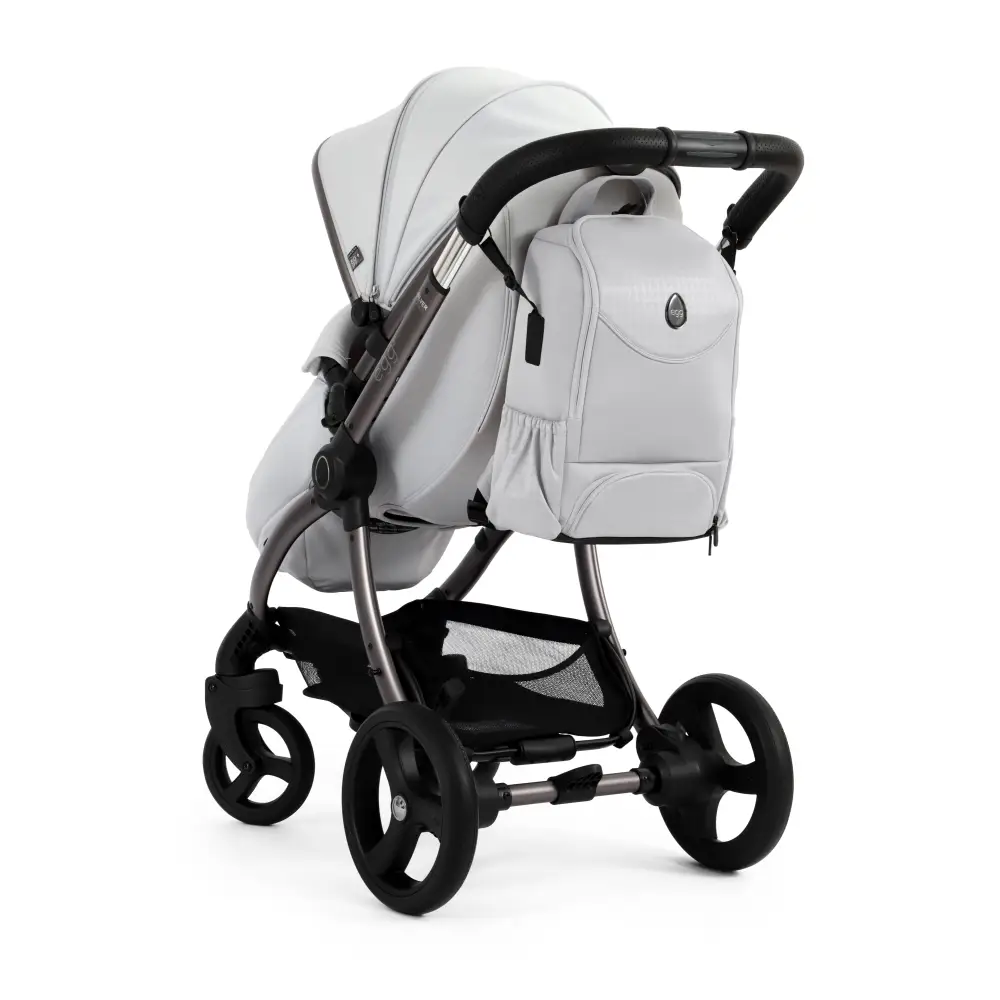 Egg3® Houndstooth Silver Special Edition Luxury Stroller Bundle - 8 Piece Bundle Egg