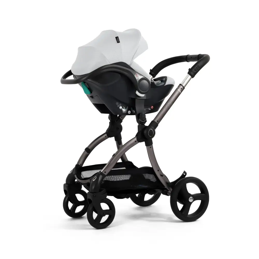 Egg3® Houndstooth Silver Special Edition Luxury Stroller Bundle - 8 Piece Bundle Egg