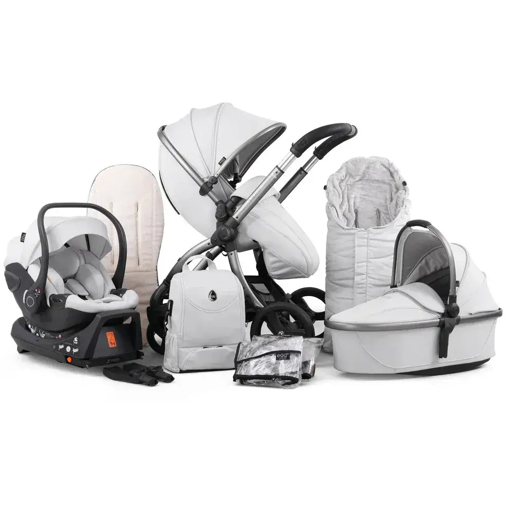 Egg Egg3® Houndstooth Silver Special Edition Luxury Stroller Bundle - 8 Piece Bundle