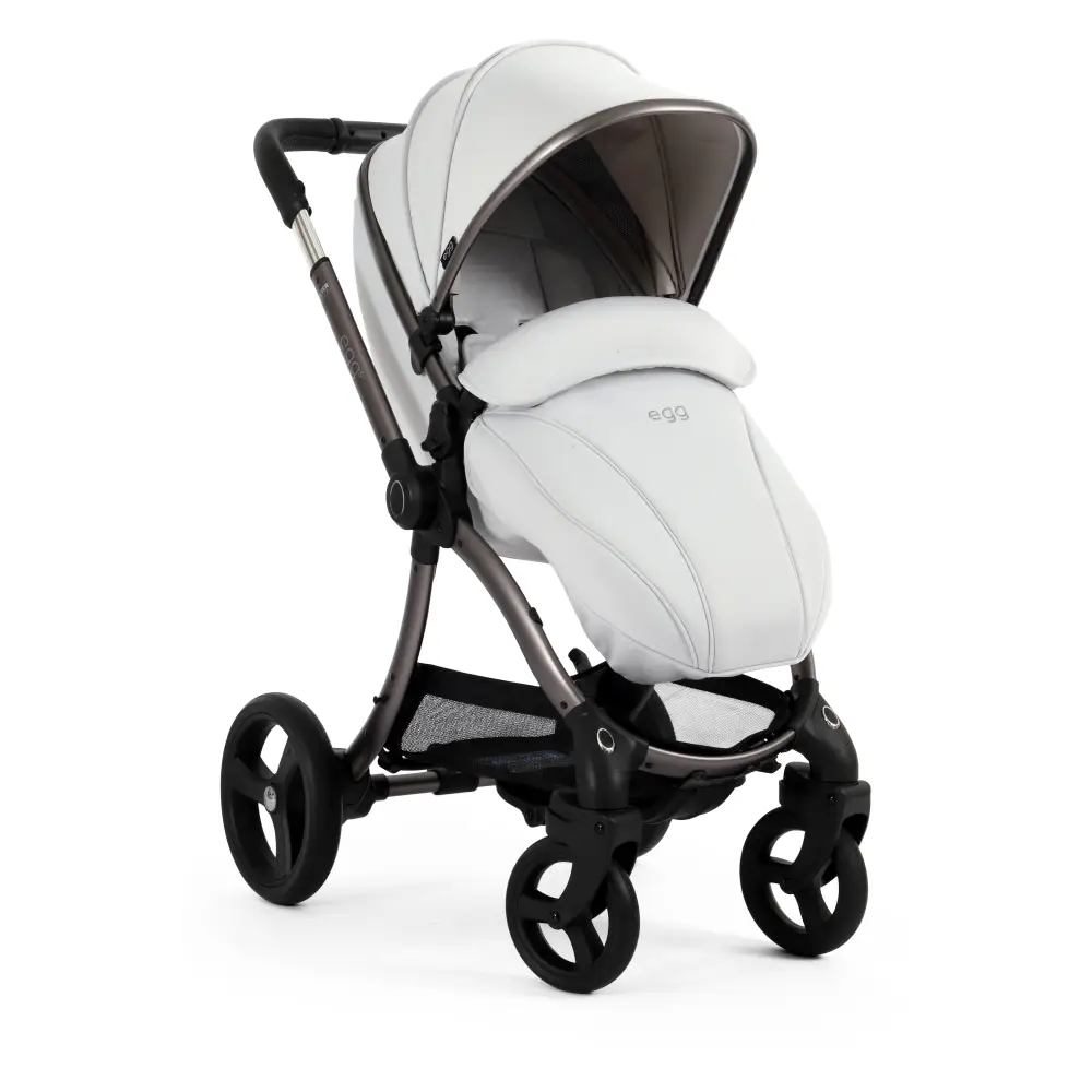 Egg3® Houndstooth Silver Special Edition Luxury Stroller Bundle - 8 Piece Bundle Egg