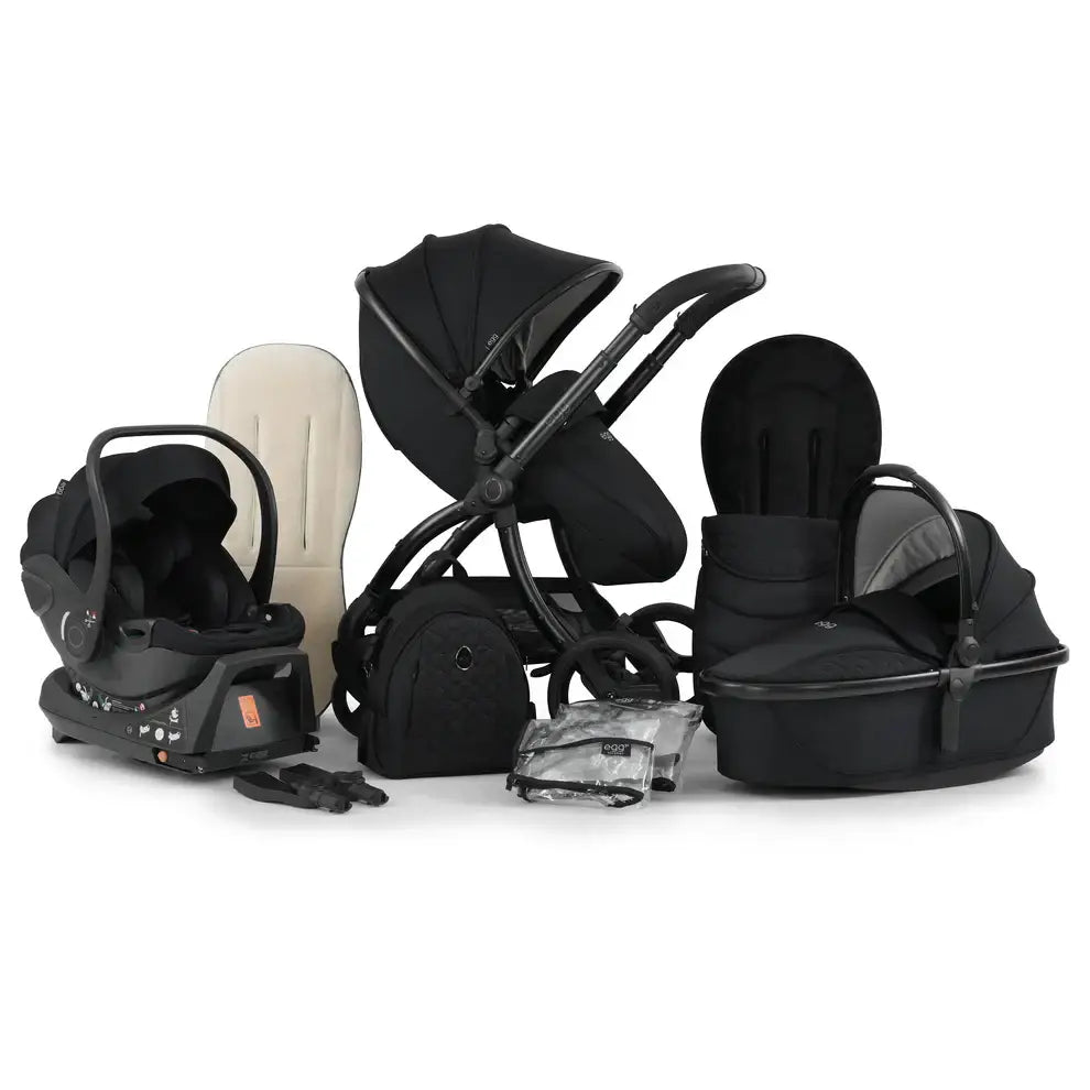 Egg3 Panther black travel system pushchair