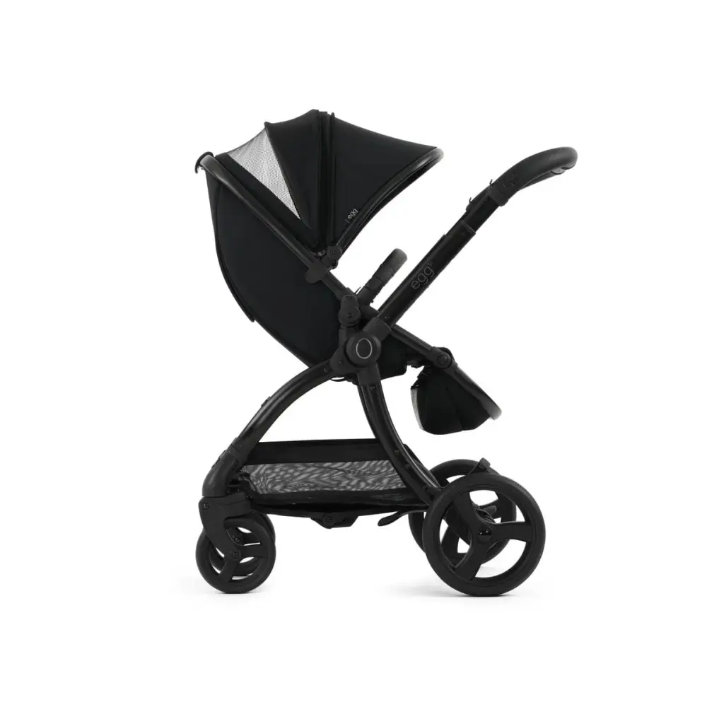 Egg3® Panther Black Luxury Stroller Bundle - 8 Piece Bundle Egg