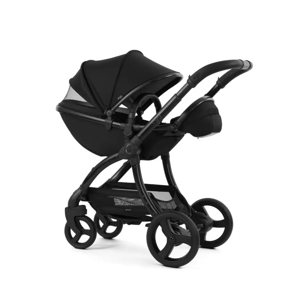 Egg3® Panther Black Luxury Stroller Bundle - 8 Piece Bundle