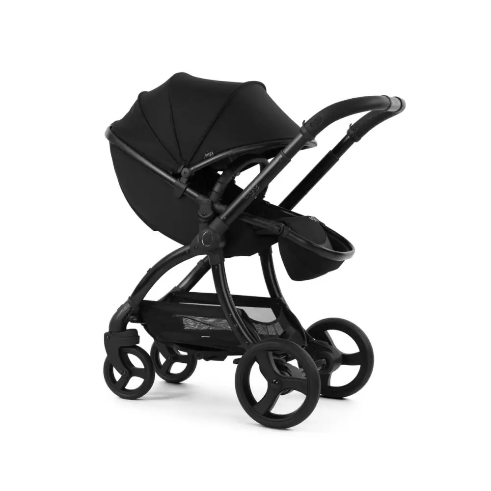 Egg3® Panther Black Luxury Stroller Bundle - 8 Piece Bundle
