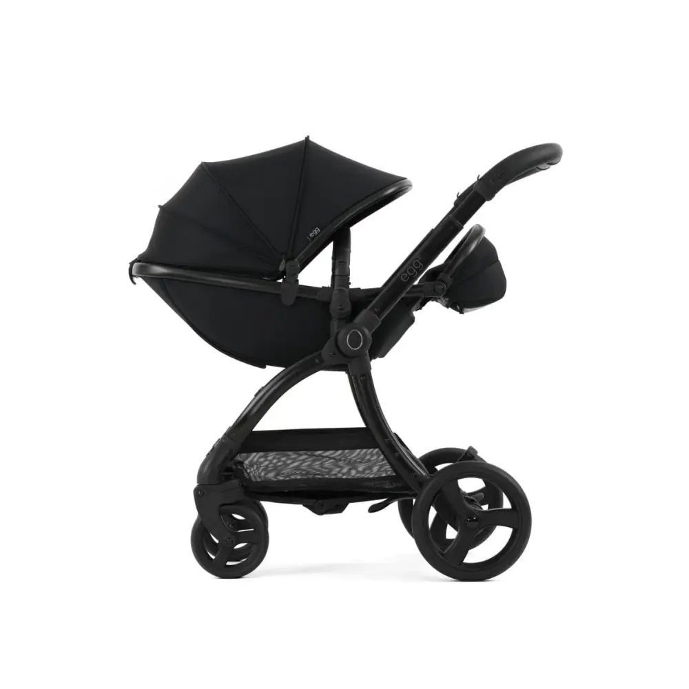 Egg3® Panther Black Luxury Stroller Bundle - 8 Piece Bundle Egg