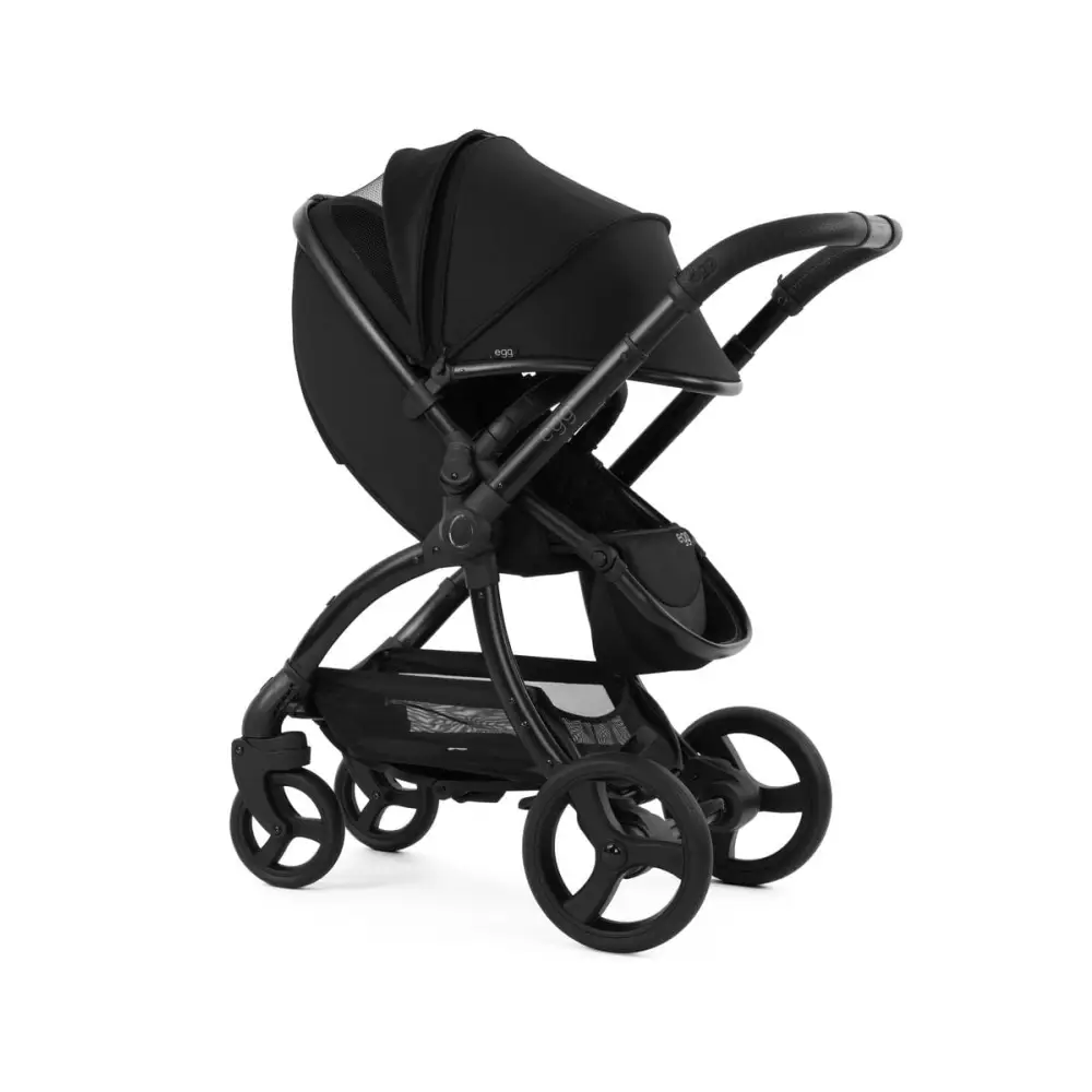 Egg3® Panther Black Luxury Stroller Bundle - 8 Piece Bundle