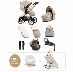 Egg3 Feather Luxury Bundle with Shell 360 i-Size Car Seat & 360 ISOFIX Base