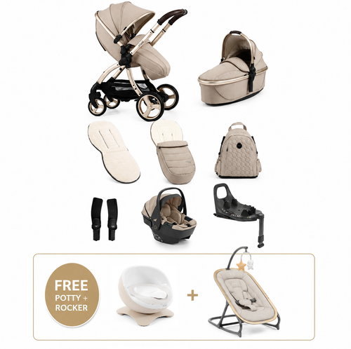 Egg3 Feather Luxury Bundle with Shell 360 i-Size Car Seat & 360 ISOFIX Base