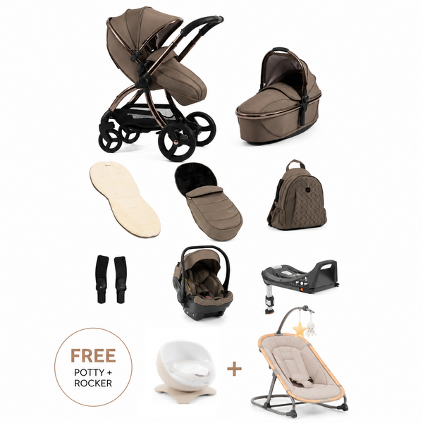 Egg3 Mink Luxury Travel System Bundle + Egg Shell i-Size Car Seat & Isofix Base