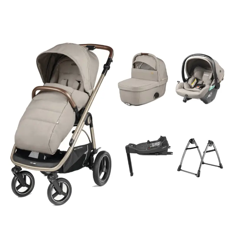 EX Display - Peg Perego Veloce Lite Town Country Travel System i-Size Bundle - Astral Peg Perego