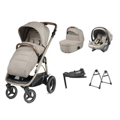 EX Display - Peg Perego Veloce Lite Town Country Travel System i-Size Bundle - Astral