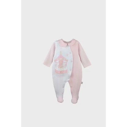 First Baby Luxury Carousel Baby Grow - Pink
