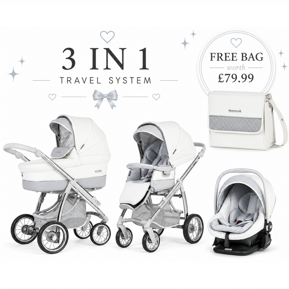 Bebecar Ip-Op Dove Grey 3 in 1 Travel System